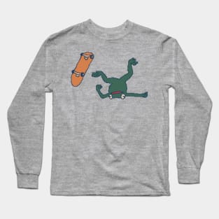 Skateboarding Frog Long Sleeve T-Shirt